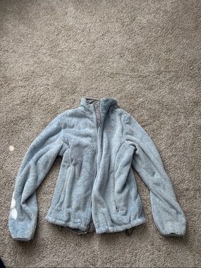 The North Face Light Blue Kids' Plush Fleece Jacket